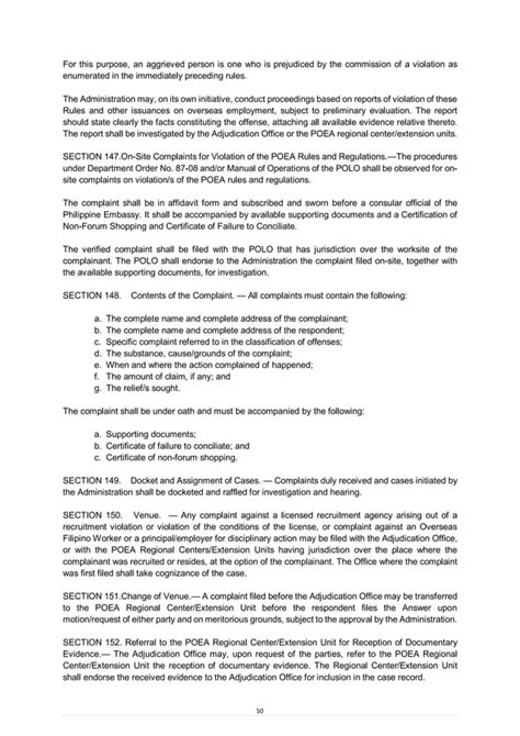 REVISED POEA RULES AND REGULATIONS GOVERNING .